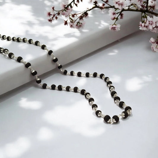 Karungali Silver-Plated Mala